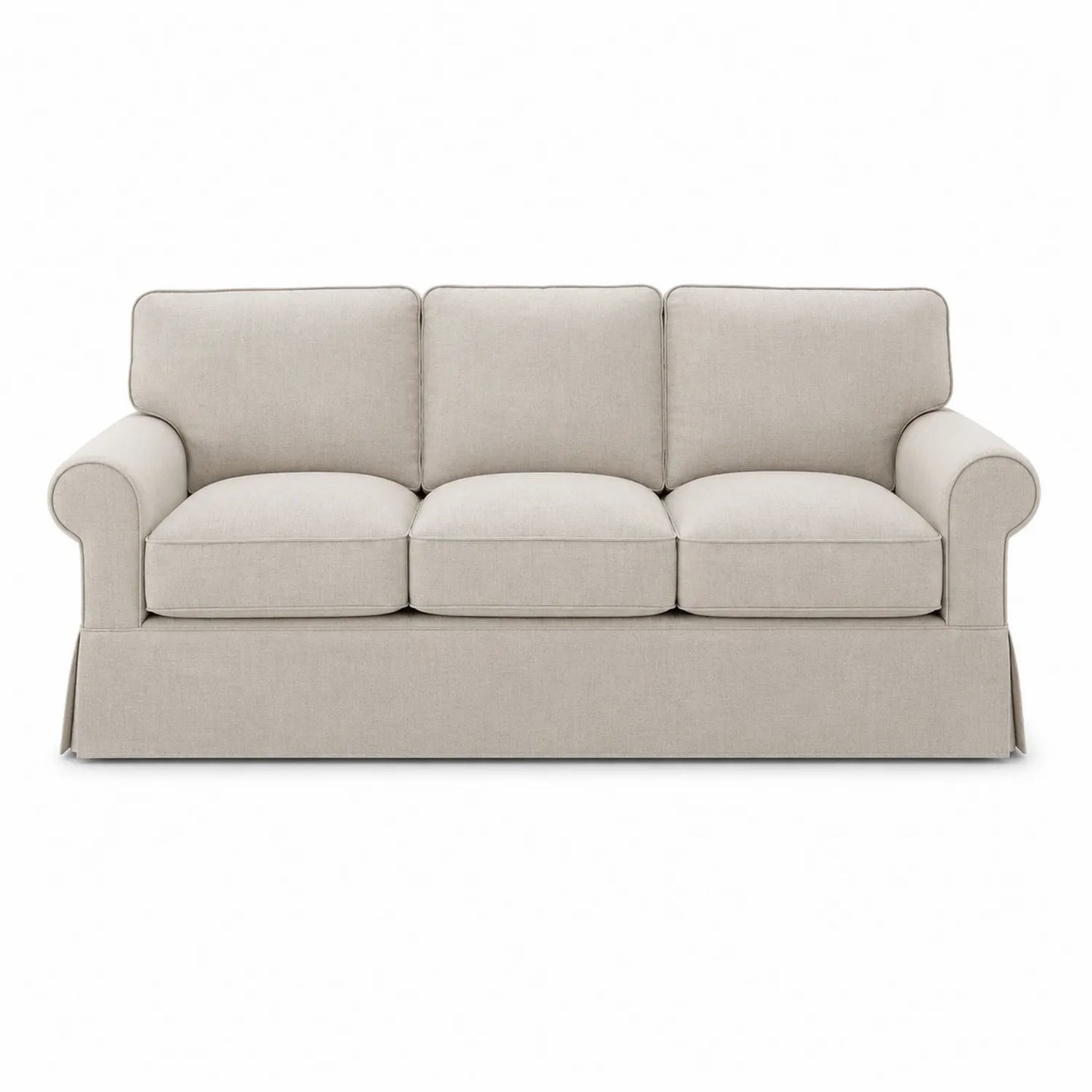 3-Sitzer Sofa Leinen Beige 200cm
