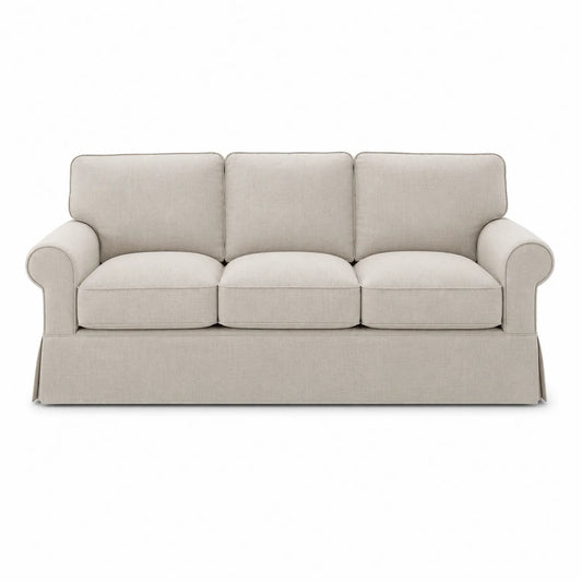 3-Sitzer Sofa Leinen Beige 200cm